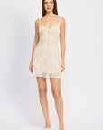 Emory Park Spaghetti Strap Lace Mini Dress