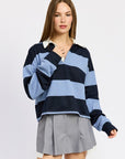 Emory Park Oversized Rugby Stripe Polo