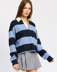 Emory Park Oversized Rugby Stripe Polo