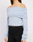 Emory Park Off Shoulder Fold Over Top