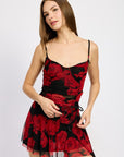 Emory Park Floral Ruched Corset Top