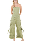 Women's Cargo Style Summer Jumpsuit by Claude