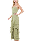 Women's Cargo Style Summer Jumpsuit by Claude