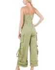 Women's Cargo Style Summer Jumpsuit by Claude