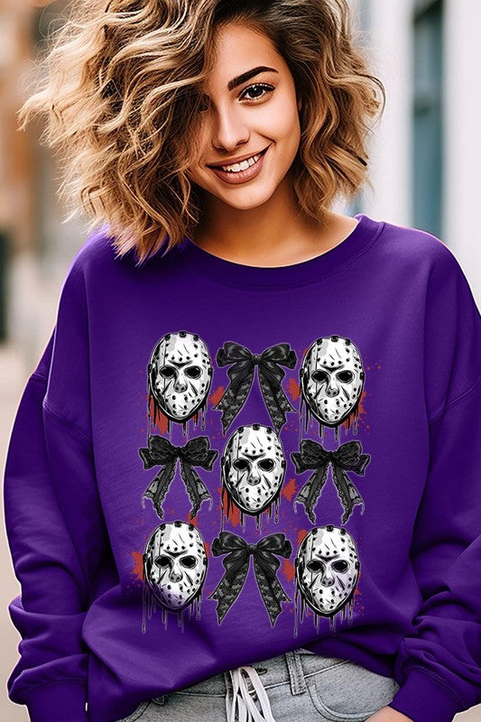 Horror Halloween Graphic Fleece Sweatshirts