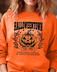 Halloweentown Pumpkin Graphic Fleece Sweatshirts