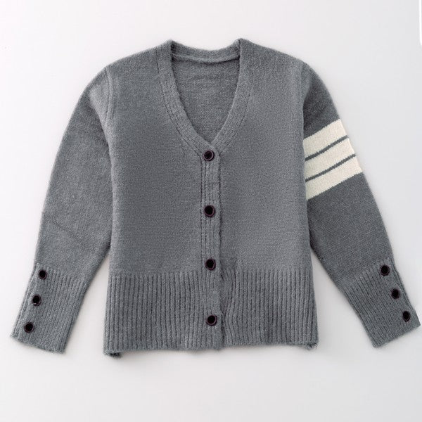 Miss Sparkling | Knit Button Front Cardigan