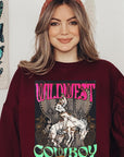 Wild West Cowboy Graphic Fleece Sweatshirts