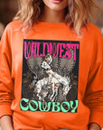 Wild West Cowboy Graphic Fleece Sweatshirts