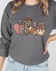 Boujee Cute Football Graphic Fleece Sweatshirts