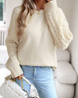 Cable Knit Sleeve sweater