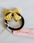 Luxe Golden Bow Hair Tie