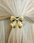 Luxe Golden Bow Hair Tie