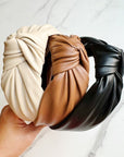 Leather Better Knotted Headband