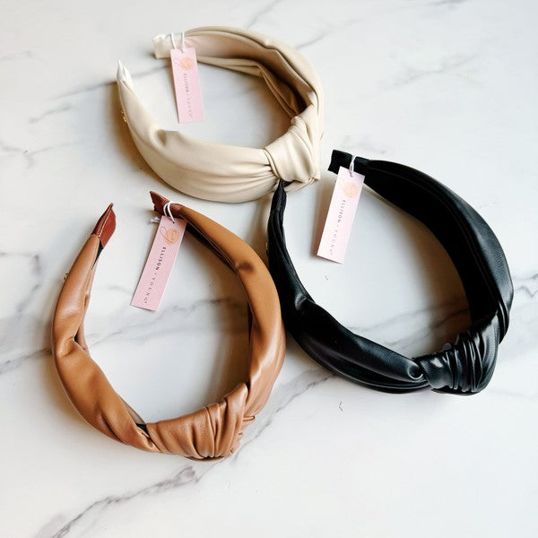 Leather Better Knotted Headband