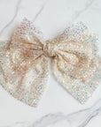 Shimmer Lover Bow Hair Clip