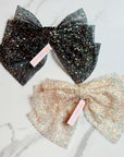 Shimmer Lover Bow Hair Clip