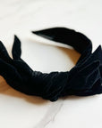 Structured Velvet Bow Headband