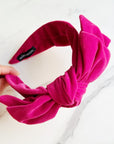 Structured Velvet Bow Headband