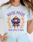 Hocus Pocus I Need Coffee To Focus Graphic Tee