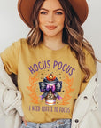 Hocus Pocus I Need Coffee To Focus Graphic Tee