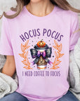 Hocus Pocus I Need Coffee To Focus Graphic Tee