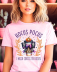 Hocus Pocus I Need Coffee To Focus Graphic Tee