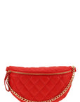 Chain Attached Quilted Fanny Bag