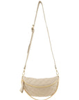 Chain Attached Quilted Fanny Bag