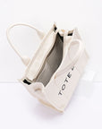 Cotton Canvas Convertible Small Tote Bag