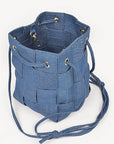 Weaved Denim Crossbody Bag