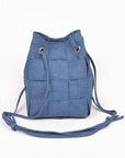 Weaved Denim Crossbody Bag