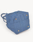 Weaved Denim Crossbody Bag