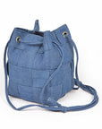 Weaved Denim Crossbody Bag