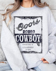 Coors Rodeo Cowboy Graphic Fleece Sweatshirts