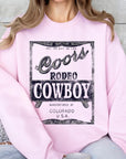 Coors Rodeo Cowboy Graphic Fleece Sweatshirts