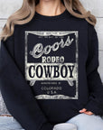 Coors Rodeo Cowboy Graphic Fleece Sweatshirts