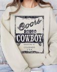 Coors Rodeo Cowboy Graphic Fleece Sweatshirts