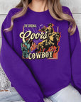 Coors Cowboy Graphic Fleece Sweatshirts