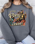 Coors Cowboy Graphic Fleece Sweatshirts