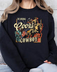 Coors Cowboy Graphic Fleece Sweatshirts