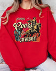 Coors Cowboy Graphic Fleece Sweatshirts