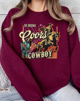 Coors Cowboy Graphic Fleece Sweatshirts