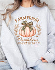 Farm Fresh Pumpkins Graphic Fleece Sweatshirts