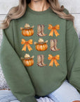 Western Fall Graphic Fleece Sweatshirts