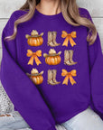 Western Fall Graphic Fleece Sweatshirts