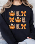 Western Fall Graphic Fleece Sweatshirts