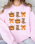 Western Fall Graphic Fleece Sweatshirts