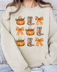 Western Fall Graphic Fleece Sweatshirts