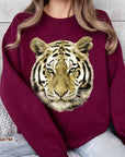 Tiger Graphic Fleece Sweatshirts